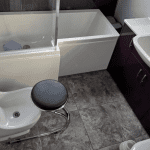 Elegant wudu Compact installation in a home