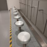 WuduMate seat tops and poles in a secondary school ablution area