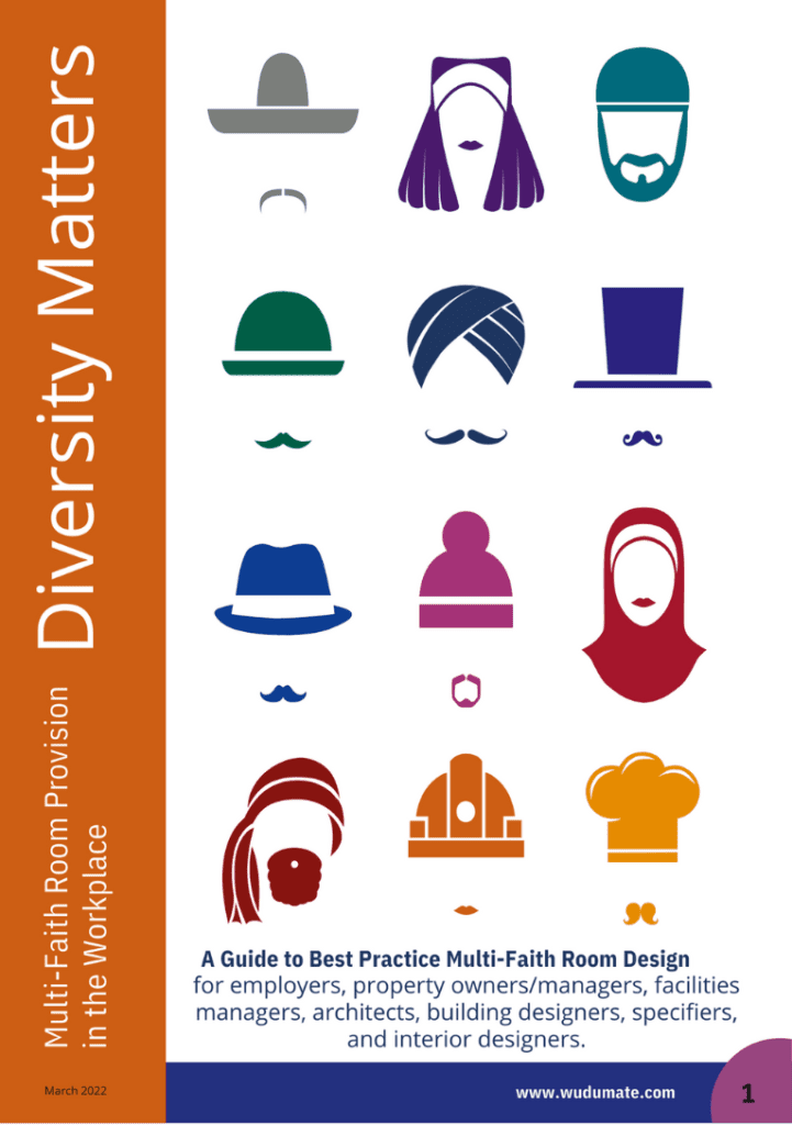 Image of a booklet entitled Diversity Matters - a Guide to Best Practice Multi-Faith Room Design
